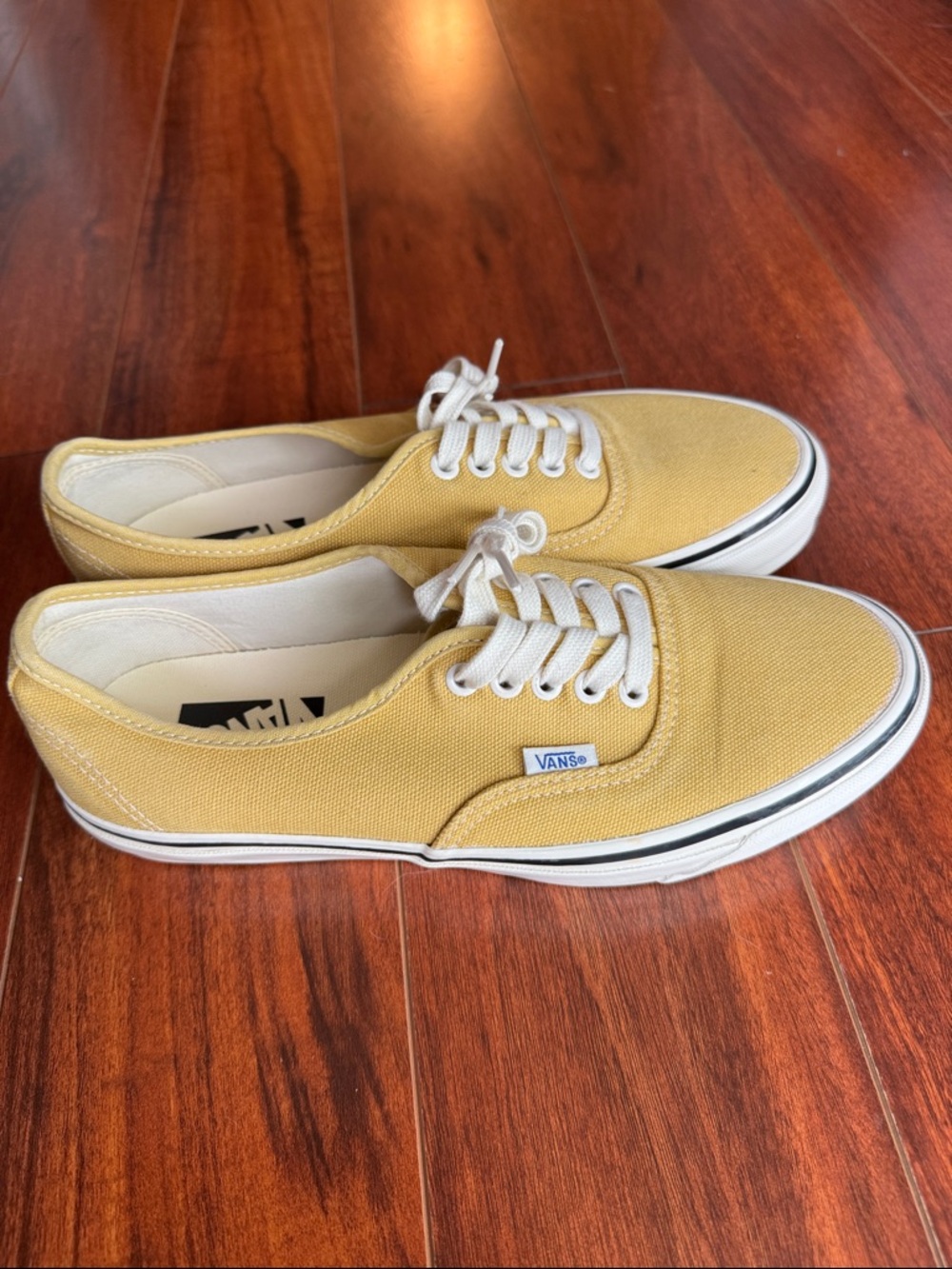Vans Premium Authentic Sneakers Vintage Yellow -  Men’s 8 Women’s 9.5